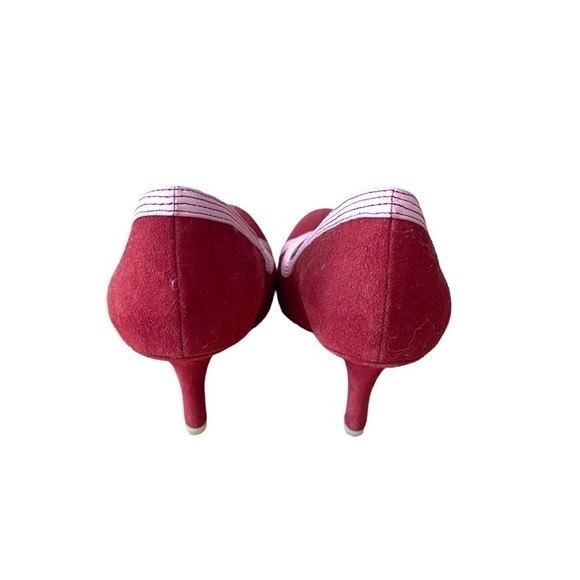 Fornarina Red & Pink Fornarina Suede Pumps - Size 39 - Picture 3 of 4